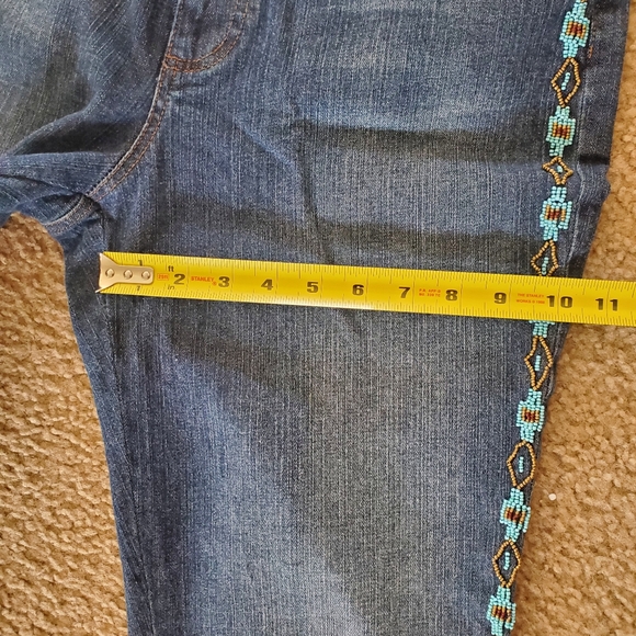 Vintage Lauren Jean Co BEADED Jeans. Size 12.